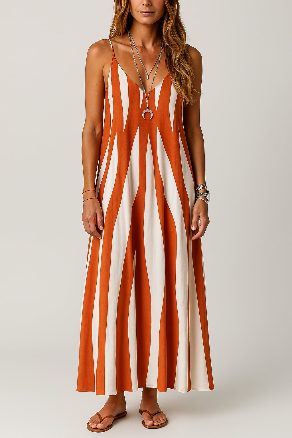 Ava | Handgefertigtes lässiges Maxikleid