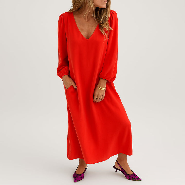 Hannah | Stilvolles handgefertigtes Maxikleid