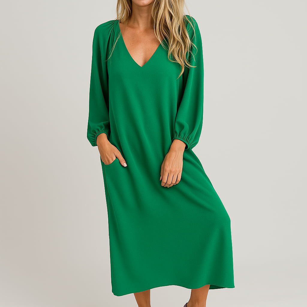 Hannah | Stilvolles handgefertigtes Maxikleid