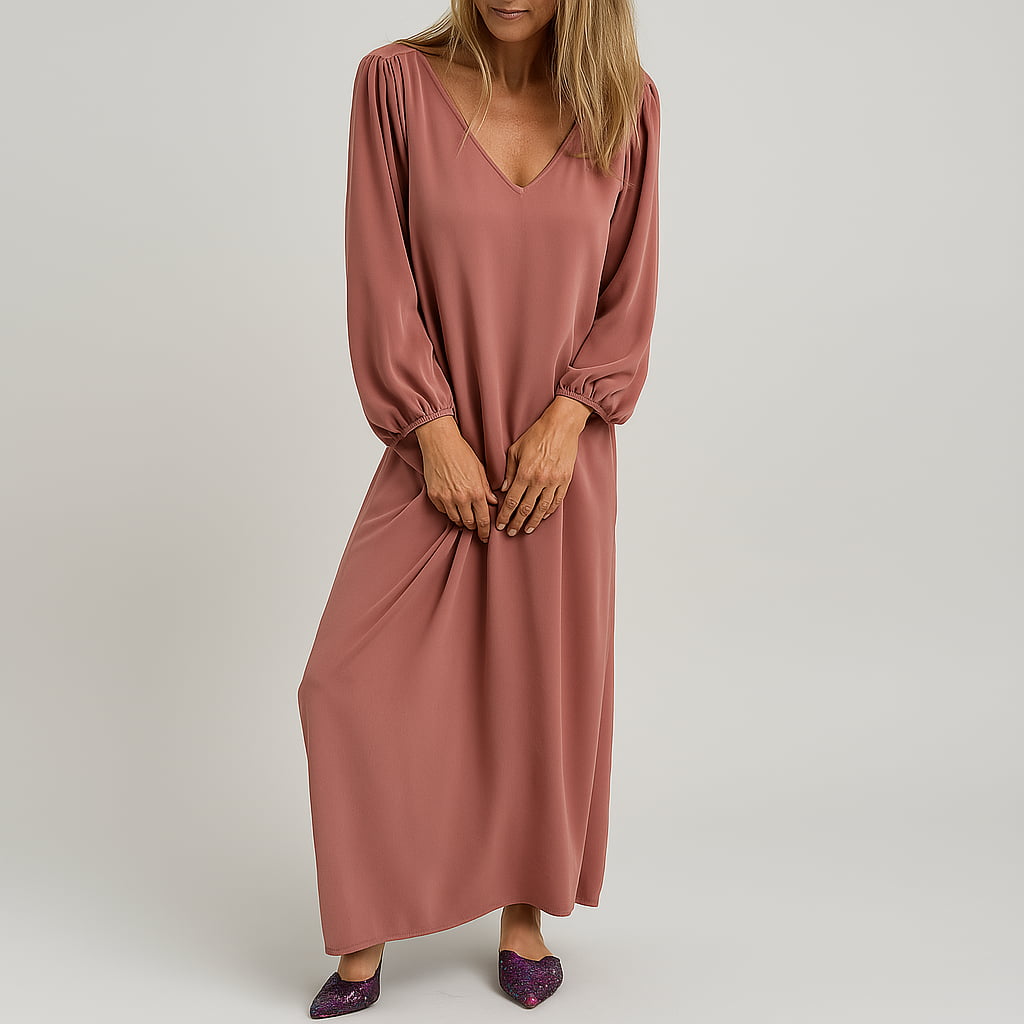 Hannah | Stilvolles handgefertigtes Maxikleid