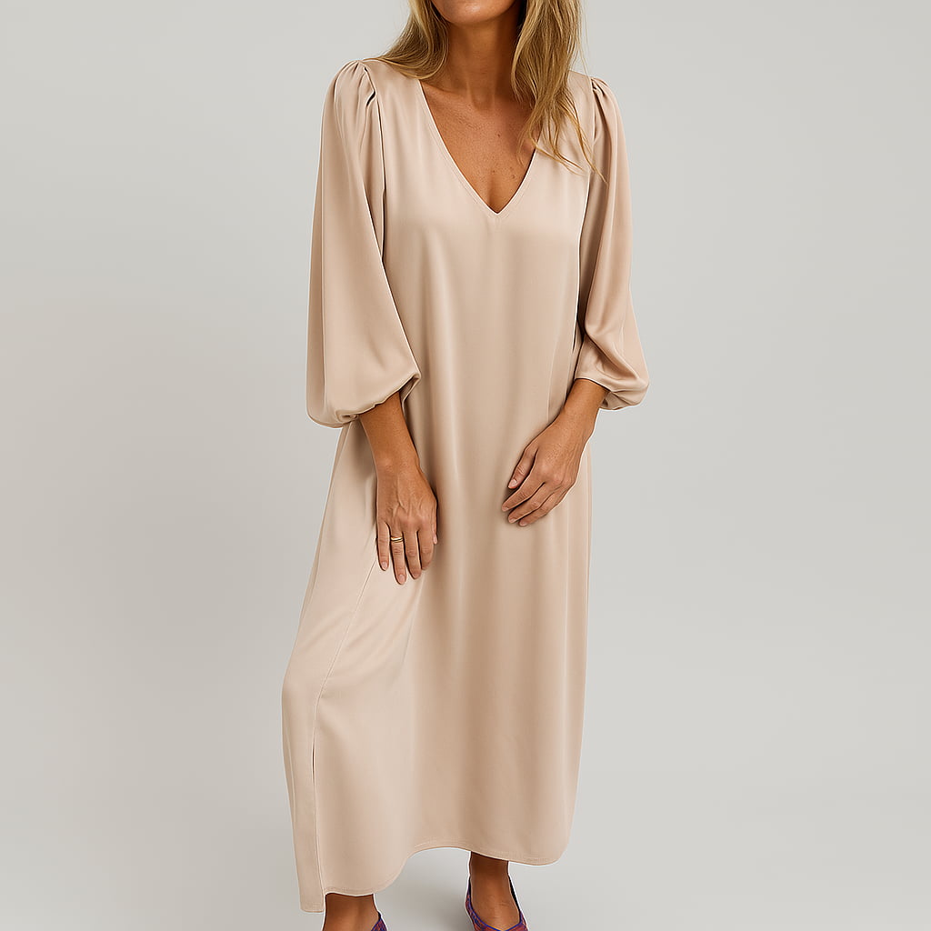 Hannah | Stilvolles handgefertigtes Maxikleid