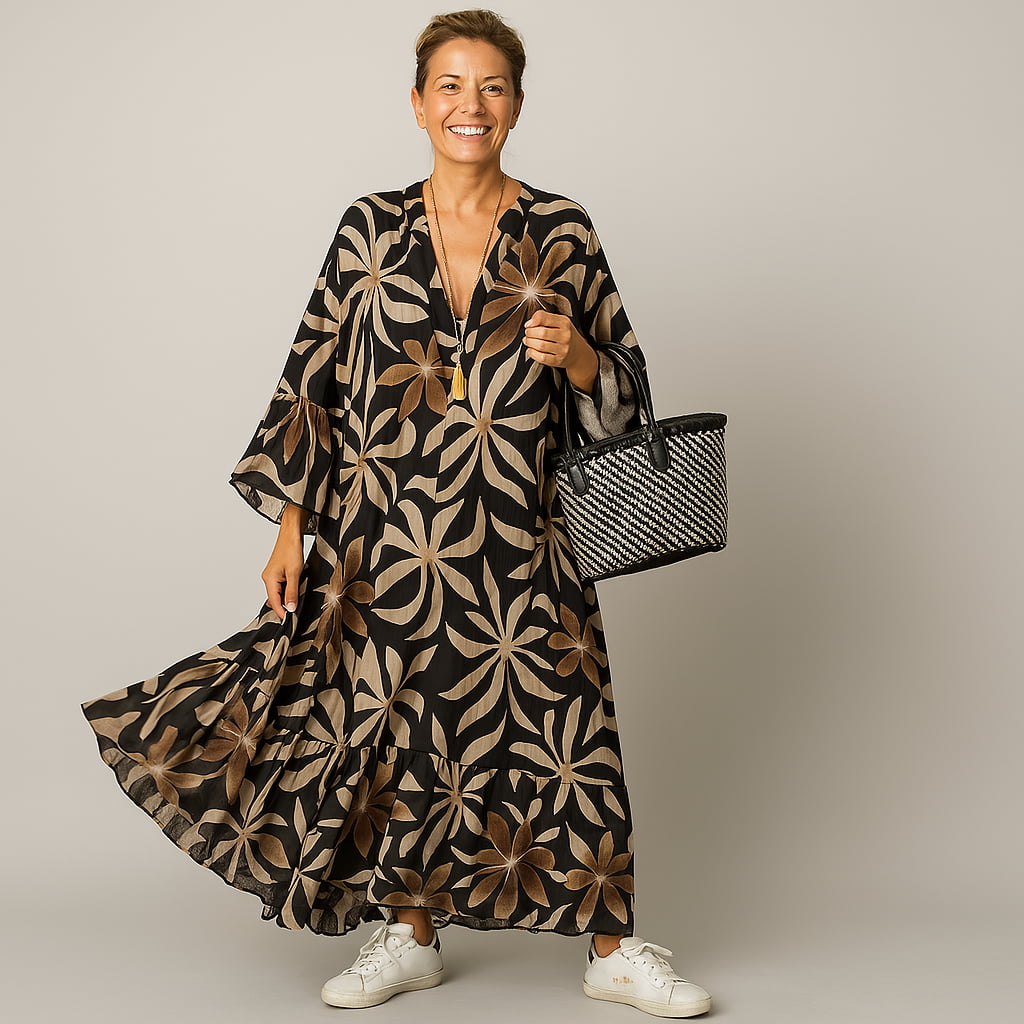 Chloe | Luftiges Sommerkleid mit Premium-Print