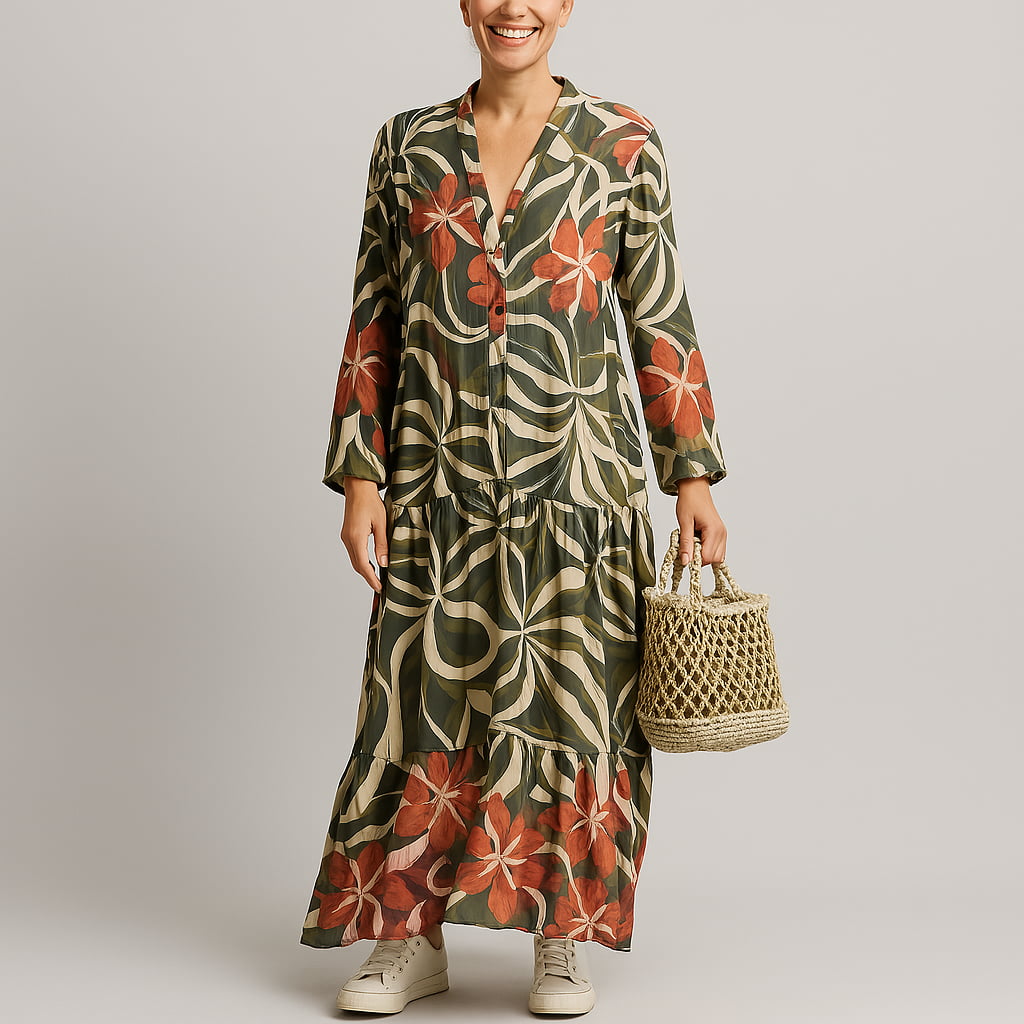 Chloe | Luftiges Sommerkleid mit Premium-Print